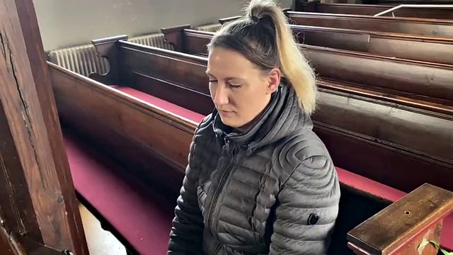 Acolyte fucks a horny blonde milf in the church! He Receives the blessed sperm!