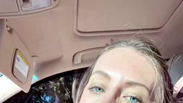 Very sexy blonde teen sucks a big cock in the car. Found her on meetxx. com