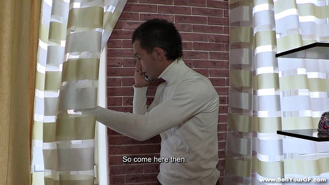 the black man brings the girl to orgasm
