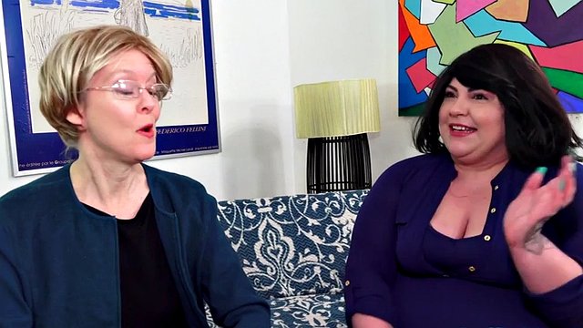 Chubby Bella Bendz gets eaten out and fucked in the ass by a lesbian gilf
