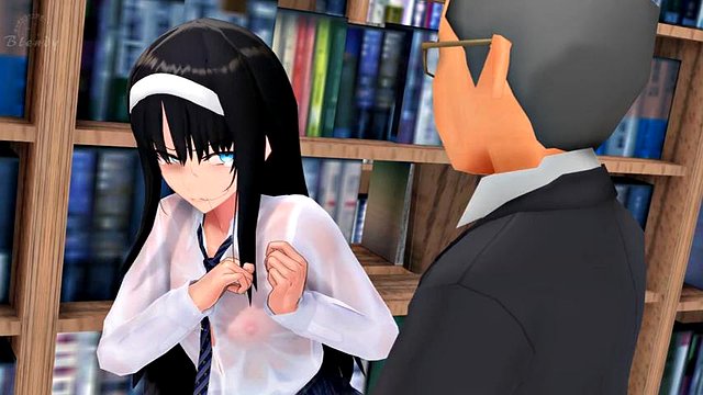 Hot student fucked in the library
