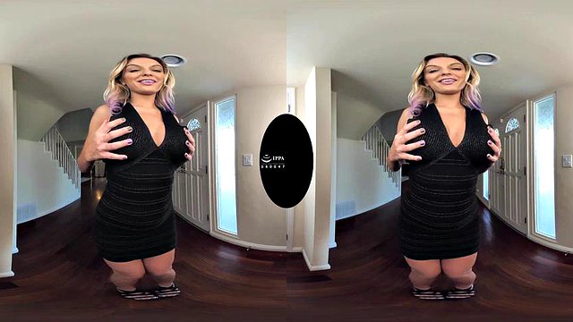 CCVR-022A【VR】 할리우드 금발 미소녀와 꿈의 하렘 거인!: 포르노