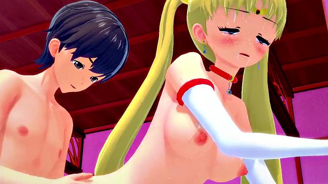 Horny Student Sailor Moon Passionately Sucks Dick l 3D SFM hentai uncensored