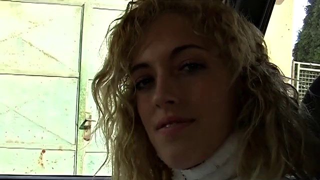 Old men fuck dolls - young slut Sarah Sweet gives a blowjob to an old man in the car POV