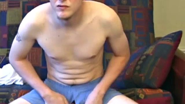 It's fun to watch Ethan masturbating, especially since he hardly ever uses classic stroking, preferring to manipulate his huge cock in a variety of interesting ways.