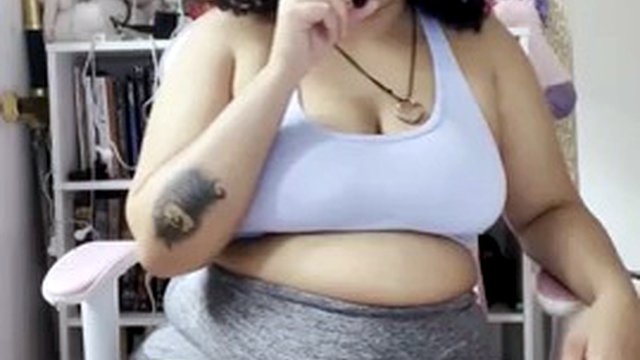 BBW Farts on Microphone with Thight Shorts JOI