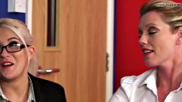 british office femdoms wank sub in breakroom