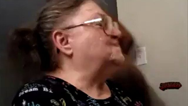 gagging granny deepthroat