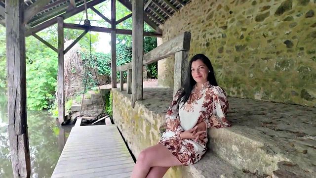 French Amateur Young Slut's Outdoor Pounding