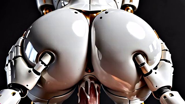 Robot del sesso si fa scopare da dietro e vuole la sborra dentro - IA POV in primo piano