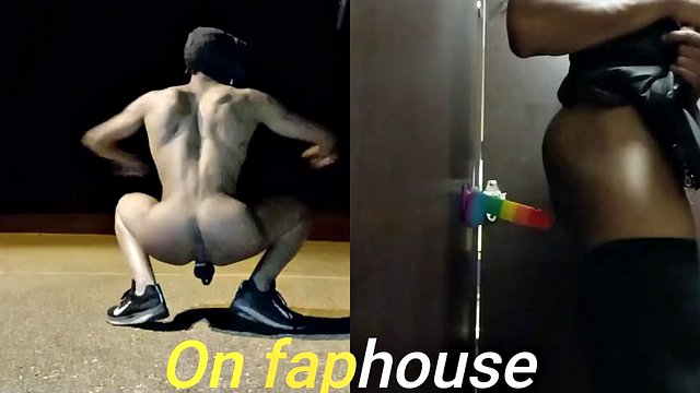 Femboy Mika Kawaiii rides a big dildo, part 1