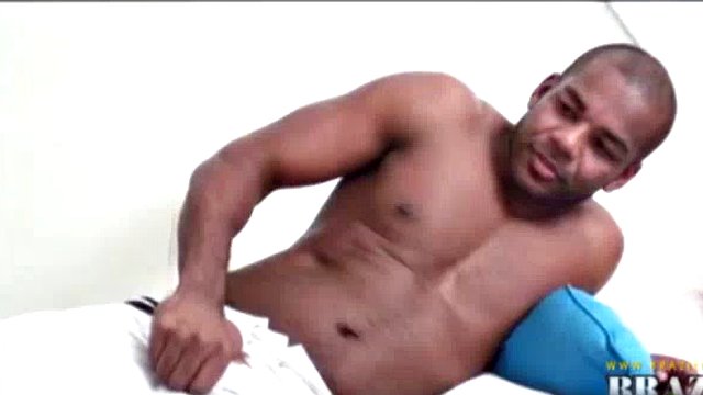 Rodrigo Beckman has no problem admitting Renato Moraes is a sure thing. He and Julio Andrade take Renato to their house and convince him to get naked before they play in front of him while he jerks off his big cock.
