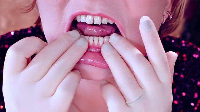 Latex Gloves Asmr Video. Dentist Fetish. Arya Grander