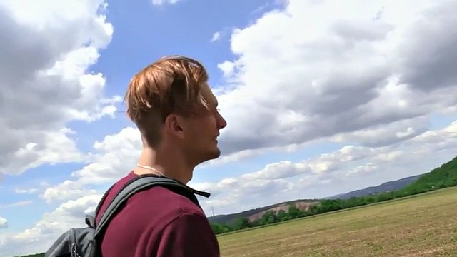 Str8 Euro Twink doggystyled outdoors by his lover POV