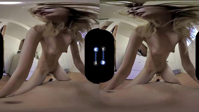 Foda na lavanderia: Boquete, loira e pornografia Pov VR