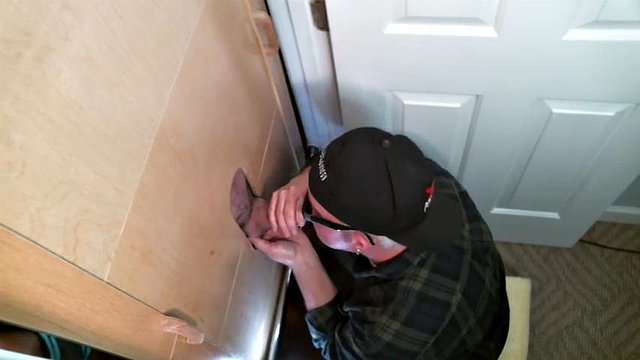 Thick Cock First Time Gloryhole Experience