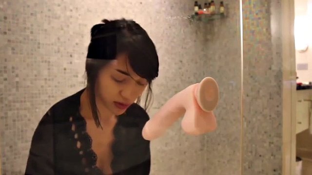 hot teen shower dildo fuck-watch part 2 on hotsexmedia.com