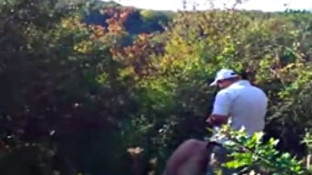 Stepfathers having fun in the bushes near the beach
