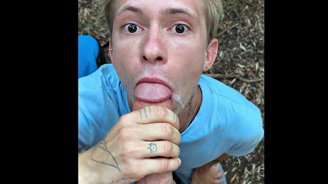 Twink Sucks and Then Takes a Big Inside and Cums
