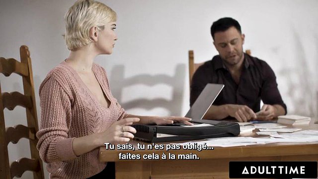 ADULT TIME - Skye Blue Fucks Her Bestie s Cheating Fiancee To Cure His Cold Feet! FRENCH SUBTITLES