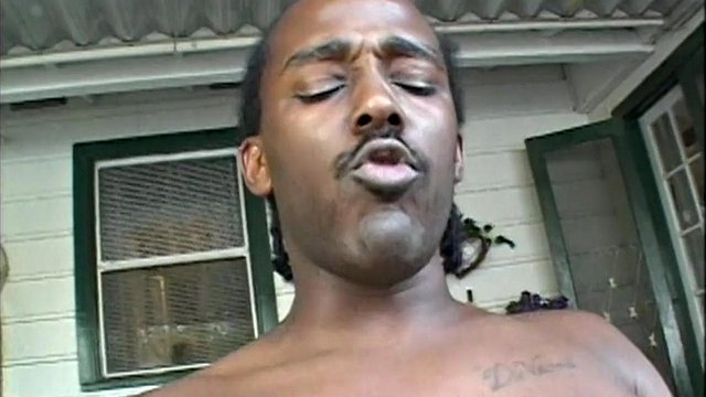 C.J. Bennett Gags on Black Cock with Cumshot