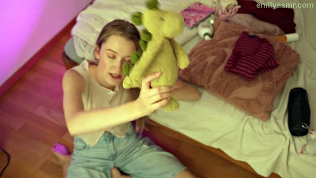 Horny Blonde Student's Steamy College ASMR Roommate