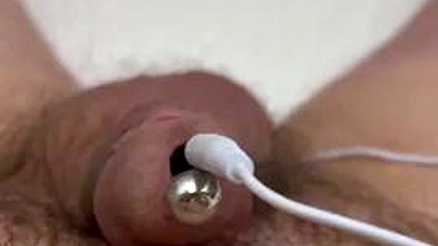 Estimación con doble electrodo y cockplug insertado en mi polla