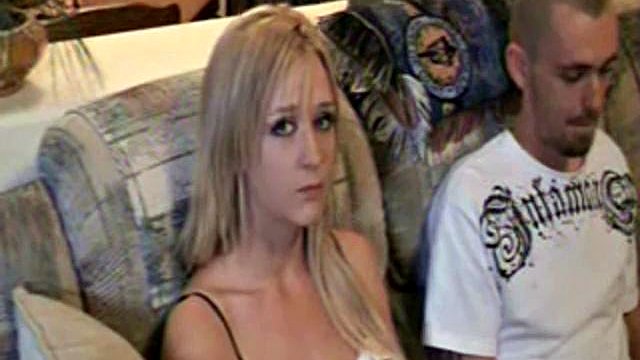 cute blonde smoking fuck and cum in mouth