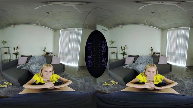 VR blonde anal pov: Blowjob, Doggy & Cowgirl Porn