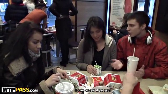 Teens eat junk food and go home to fuck hard