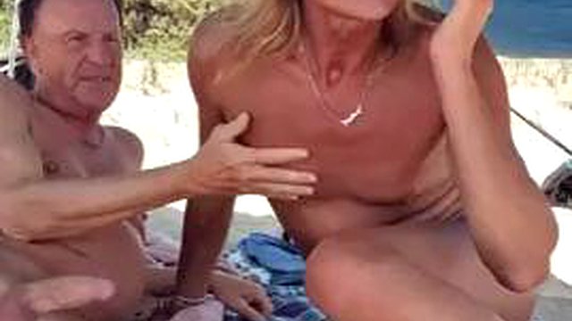 Nudist Beach Stripchat Sex Show, Gigi and Dave, Shemale Girlfriend Nudist Beach Encounter P2