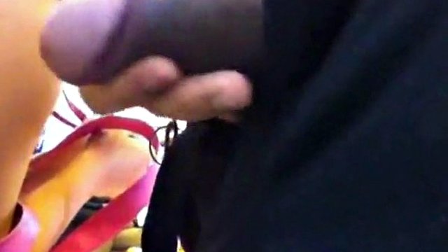 Asian perverts flashing cock in front of the girls