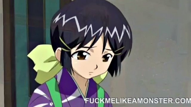 gritando anime adolescente consigue su COÑO machacados