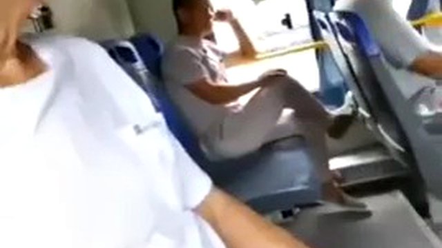 Asian daddy from the bus stop to a bed.