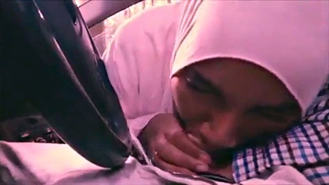 Neha amateur indian muslim blows boss in car 3