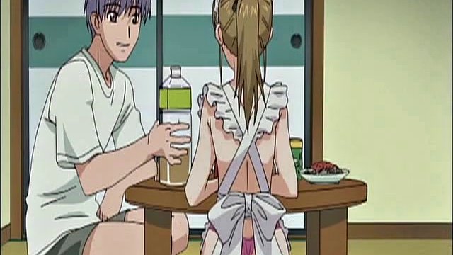 Maid In Apron Humiliated And Walked With A Leash