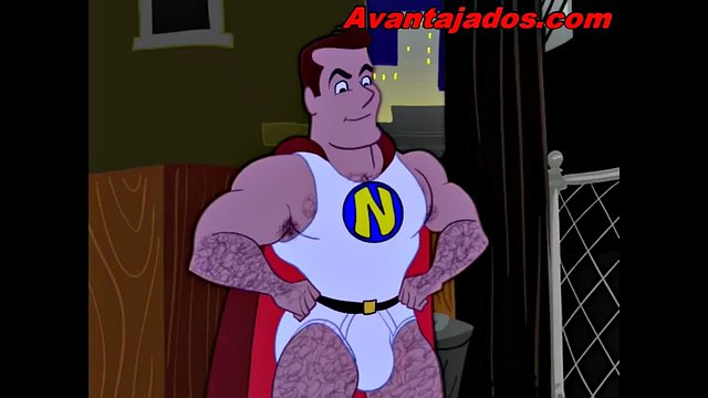 Gay cartoon the superhero and his bandits