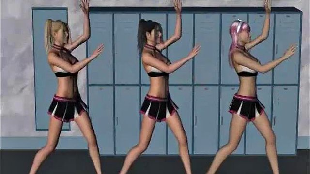 Gorgeous cheerleaders have lesbian sex in the locker room after their game: Porn